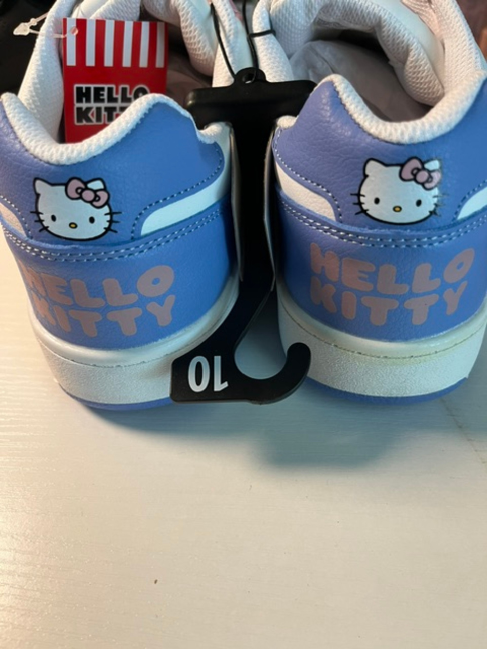 Hello Kitty Platform Sneakers Pink Blue Womens Size 10 Y2K Retro - Picture 3 of 3